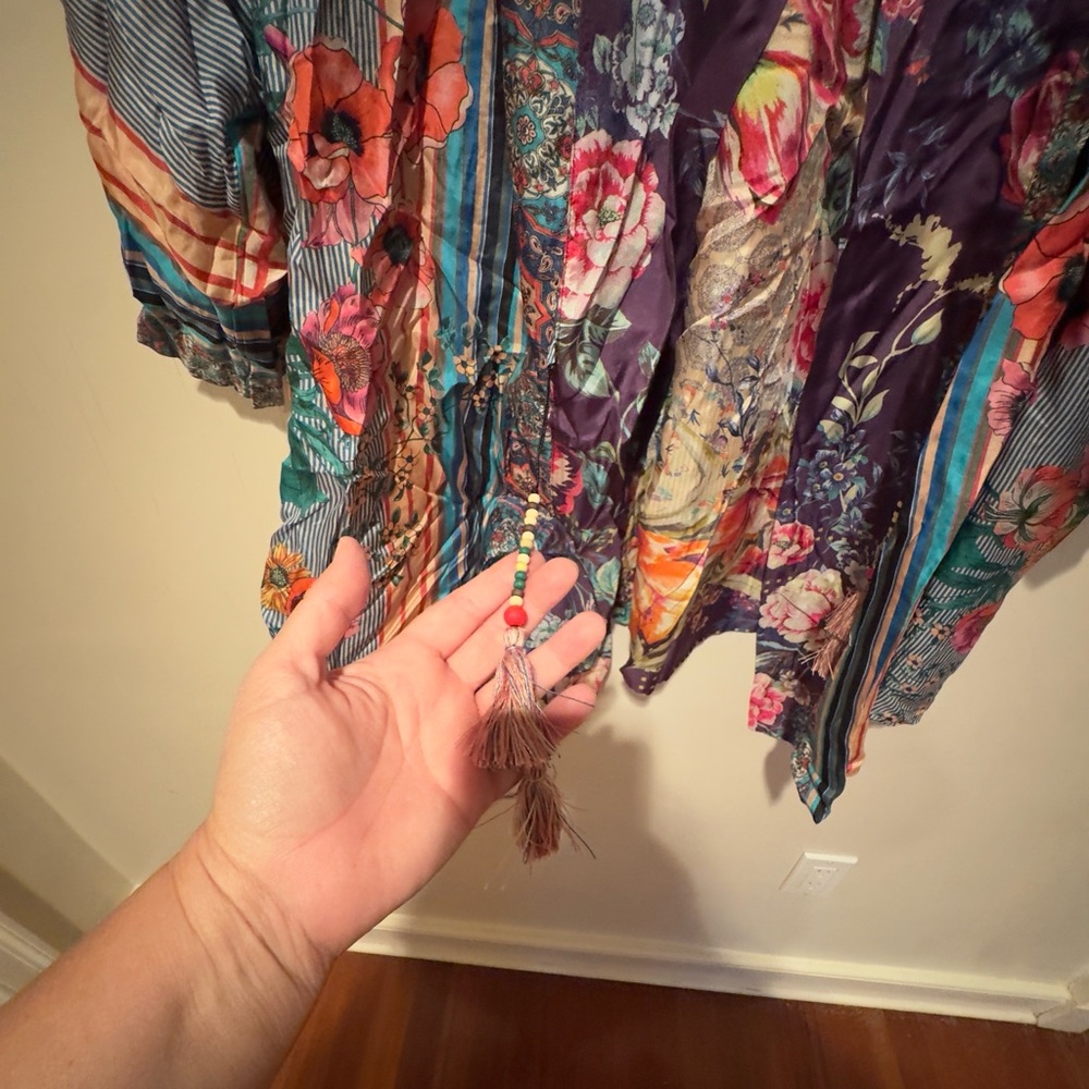 NWT Johnny Was Sz 2X Weller Topiary Hunter Kimono Reversible - Picture 12 of 16